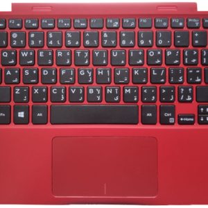 KB WITH PALMREST / TOUCHPAD FOR NB DELL INSPIRON 11-3168 / 3169 / 3179 US-INTL RED