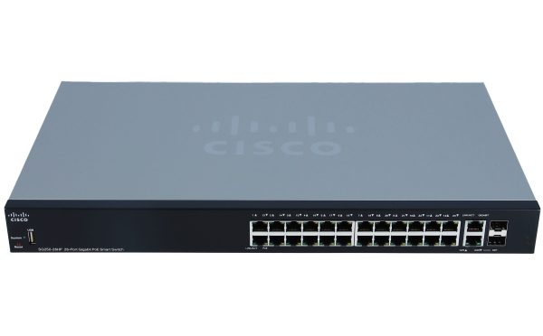 SWITCH CISCO SF200-24FP 24-Ports 10/100 (2) 1G SFP POE w/ Rkmnts