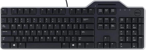 Dell KB813 Smartcard Keyboard Wired USB Black Norwegian