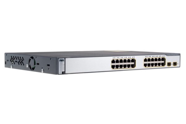 SWITCH CISCO WS-C3750-24PS-S 24-Ports 10/100 (2) 1G SFP POE w/ Rkmnts