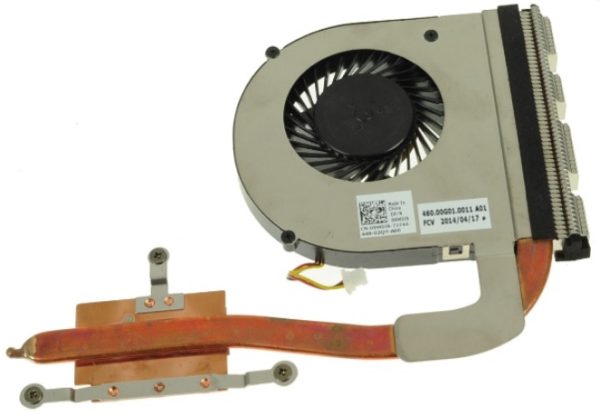 CPU COOLING FAN & HEATSINK ASSEMBLY FOR NB DELL INSPRIRON 15 (3542 / 3543) / 17 (5748)