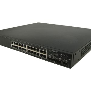 SWITCH DELL Powerconnect 6224 24-Ports Gigabit (4) 1G SFP /w STACKING MODULE 10G (P/N: YY741) w/ Rkmnts