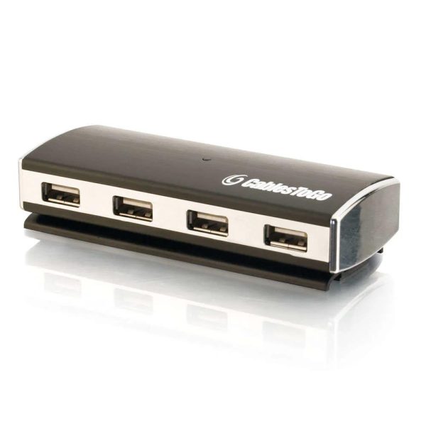 C2G 4-PORT USB 2.0 ALUMINIUM USB HUB /w PSU