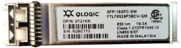 QLOGIC 16GB 850nm SFP+ OPTICAL TRANSCEIVER MODULE