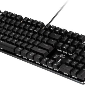 Monoprice Mechanical Backlit Keyboard With Outemu Brown Switches Wired USB Black English US