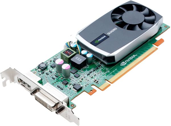 VGA Nvidia QUADRO 600 1GB DDR3 (1) DVI-D (1) DP PCI-e L.P.