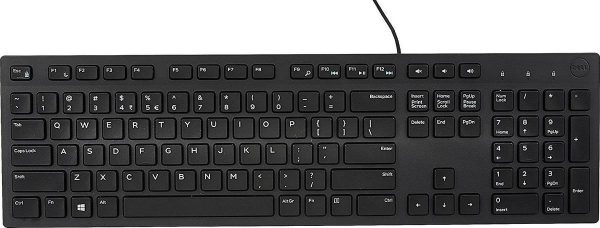 Dell KB216 Multimedia Keyboard Wired USB Black Norwegian