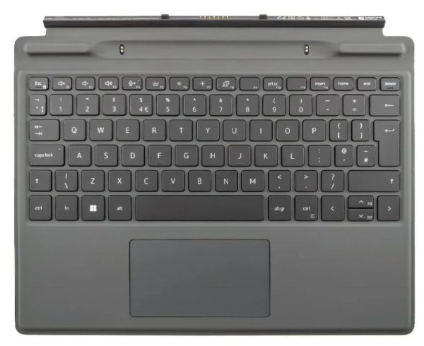 KB WITH PALMREST/TOUCHPAD FOR TABLET DELL LATITUDE 7320 DETACHABLE BACKLIT BLACK UK.