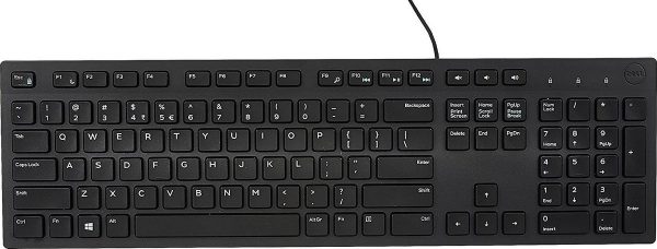 Dell KB216 Multimedia Keyboard Wired USB Black German