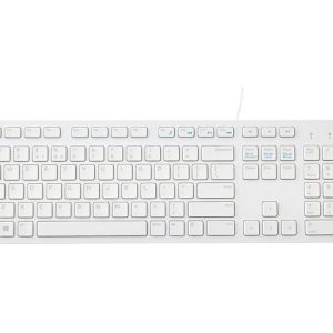 Dell KB216 Multimedia Keyboard Wired USB White French