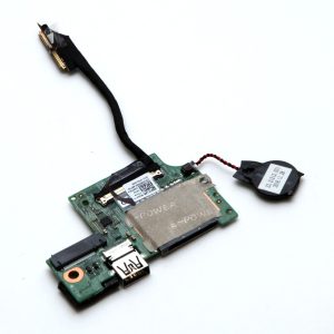 POWER BUTTON / SD READER / USB PORT BOARD WITH CABLE FOR DELL LATITUDE 7380