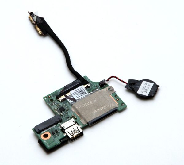 POWER BUTTON / SD READER / USB PORT BOARD WITH CABLE FOR DELL LATITUDE 7380