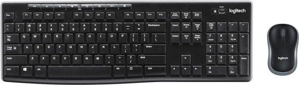 Logitech MK270 Wireless Combo Keyboard and Mouse Wireless Black English UK